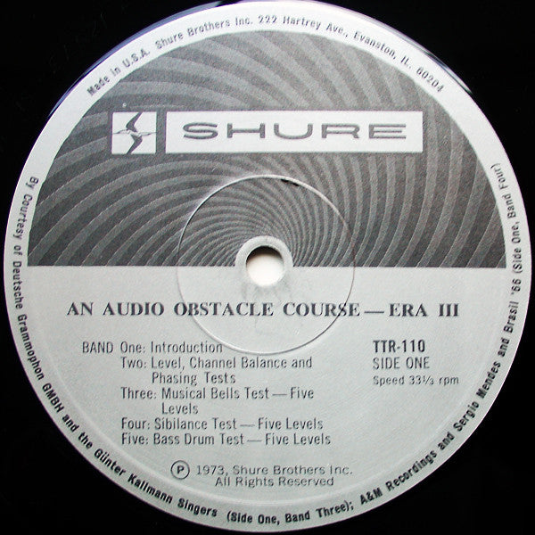 An Audio Obstacle Course - Shure レコード - 洋楽