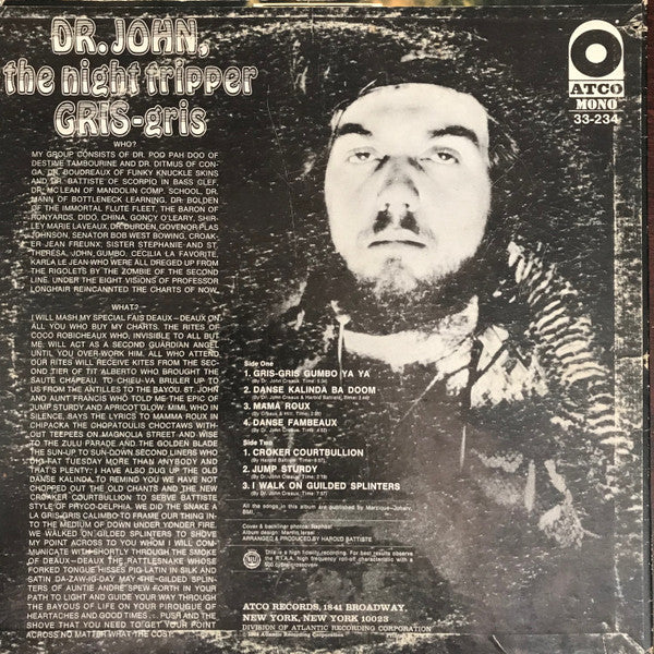 Buy Dr. John, The Night Tripper : Gris-Gris (LP, Album, Mono, Ter 