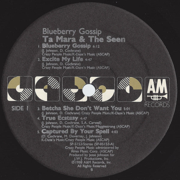 Buy Ta Mara & The Seen : Blueberry Gossip (LP, Album) Online for a