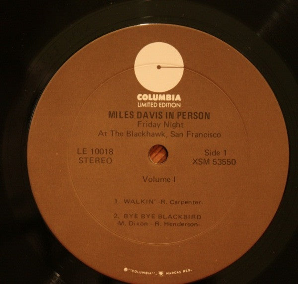 Buy Miles Davis : In Person, Friday Night At The Blackhawk, San