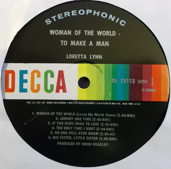 Buy Loretta Lynn : Woman Of The World / To Make A Man (LP, Album