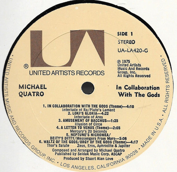 Buy Michael Quatro : In Collaboration With The Gods (LP