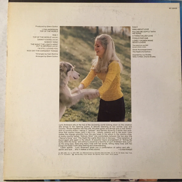 Buy Lynn Anderson : Top Of The World Album, Ter) Online for a great price – vINYLhEADZ.com