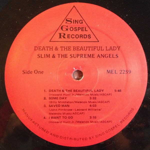 Buy Slim & The Supreme Angels : Death And The Beautiful Lady (LP, Red)  Online for a great price –