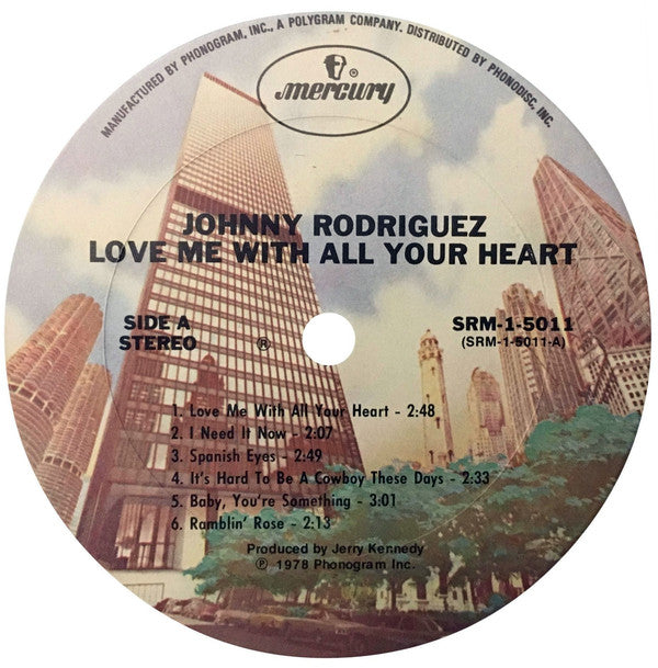 Buy Johnny Rodriguez : Love Me With All Your Heart (LP, Album