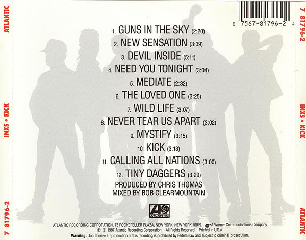 INXS: Kick - Lyrics 