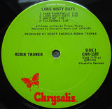 Robin Trower : Long Misty Days (LP, Album, Pit)