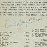 Ralph Stanley signed record