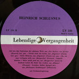 Heinrich Schlusnus : Lebendige Vergangenheit  Heinrich Schlusnus (LP, Comp, Mono, RE)