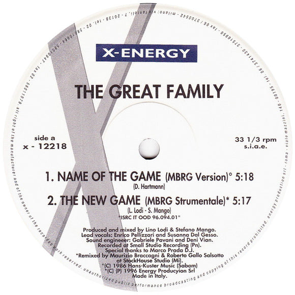 The Great Family : Name Of The Game (12