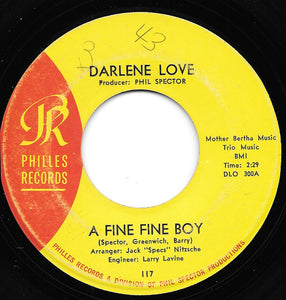 Darlene Love : A Fine, Fine Boy / Nino & Sonny (Big Trouble) (7", Single, Mon)