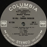 Walter Carlos : The Well-Tempered Synthesizer (LP, Album)