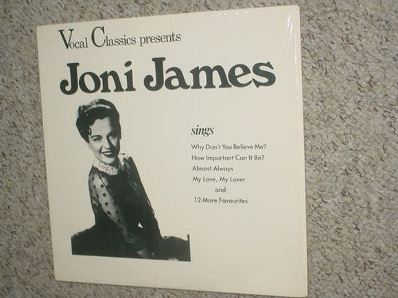 Joni James : Vocal Classics Presents (LP, Album, Comp, Mono)