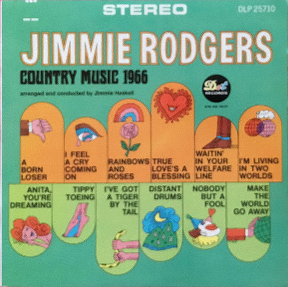 Jimmie Rodgers (2) : Country Music 1966 (LP, Album)