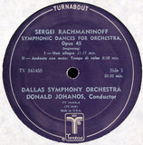 Sergei Vasilyevich Rachmaninoff, Dallas Symphony Orchestra, Donald Johanos : Symphonic Dances / Vocalise (LP)