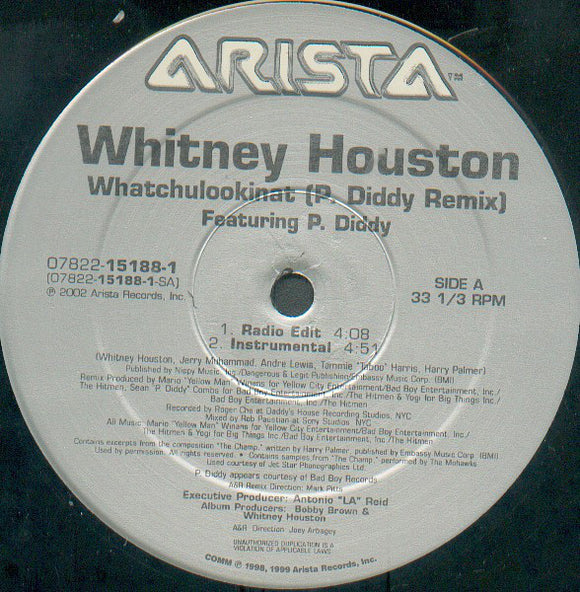 Whitney Houston Featuring P. Diddy : Whatchulookinat (P. Diddy Remix) (12