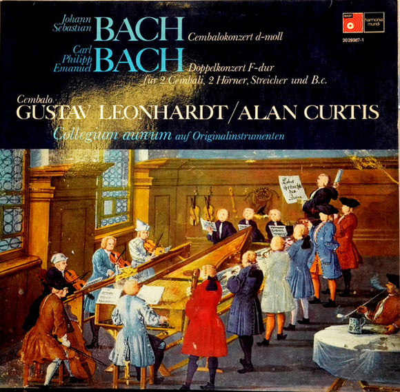 Johann Sebastian Bach / Carl Philipp Emanuel Bach, Gustav Leonhardt, Alan Curtis (2), Collegium Aureum : Cembalokonzerte Von J. S. Bach Und C. Ph. E. Bach (LP, Gat)