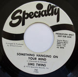 Sims Twins : Shake It On Up / Something Hanging On Your Mind (7", Single, Promo)