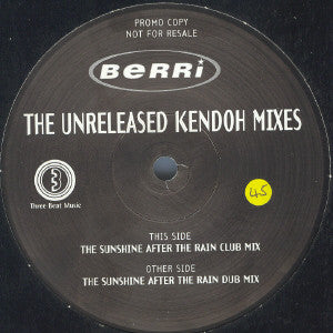 BERRi : The Unreleased Kendoh Mixes (12", Promo)