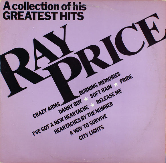 Ray Price : A Collection Of His Greatest Hits (LP, Comp)