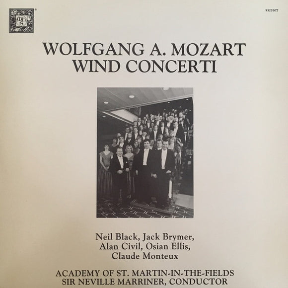 Wolfgang Amadeus Mozart, Neil Black (3), Jack Brymer, Alan Civil, Osian Ellis, Claude Monteux, The Academy Of St. Martin-in-the-Fields, Sir Neville Marriner : Wind Concerti (3xLP)