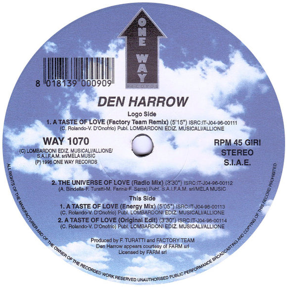 Den Harrow : A Taste Of Love (12