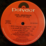 Carl Anderson : An Act Of Love (LP, Album)