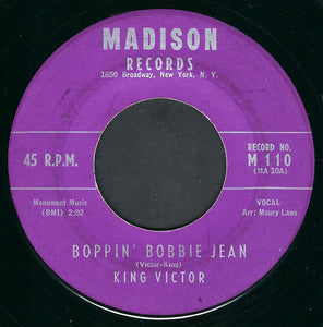 King Victor : Boppin' Bobbie Jean (7", Single)