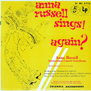 Anna Russell : Anna Russell Sings! Again? (LP, Album, Mono)