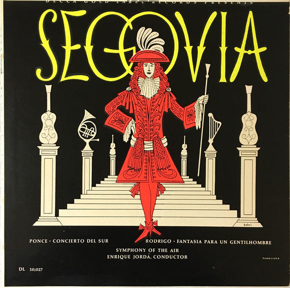 Andrés Segovia, Symphony Of The Air, Enrique Jordá : Segovia (LP, Mono)