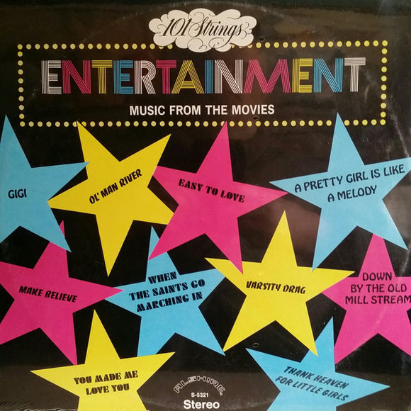 101 Strings : Entertainment - Music From The Movies (LP, Album)