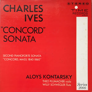 Aloys Kontarsky, Charles Ives : "Concord" Sonata (LP, Album, Gat)