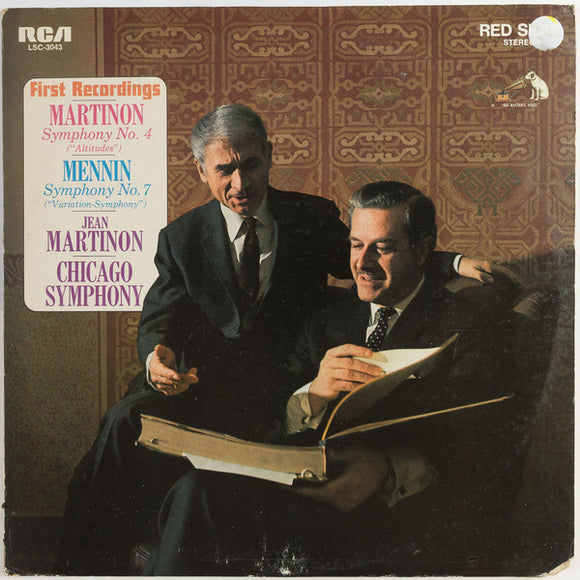 Jean Martinon, Peter Mennin, The Chicago Symphony Orchestra : First Recordings - Symphony No. 4 