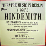 Paul Hindemith : Theatre Music In Berlin (1920's) (LP)