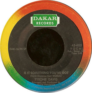 Tyrone Davis : Is It Something You've Got / Undying Love (7", Single, Spe)