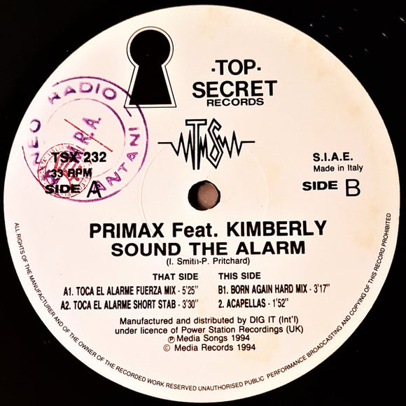 Primax Featuring Kimberly (3) : Sound The Alarm (12