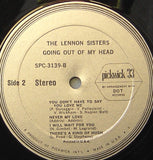 The Lennon Sisters : Going Out Of My Head (LP, Album, RE)