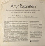 Sergei Vasilyevich Rachmaninoff & Manuel De Falla : Rhapsody On A Theme Of Paganini / Nights In The Gardens Of Spain (LP, Ste)