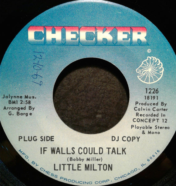 Little Milton : If Walls Could Talk / Loving You (7