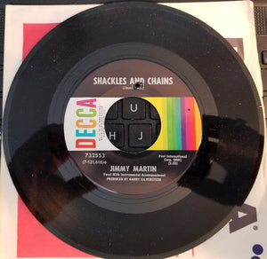 Jimmy Martin : Shackles And Chains / Milwaukee Here I Come (7", Single)