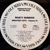 Marty Robbins : Greatest Hits Vol. IV (LP, Comp, Promo)