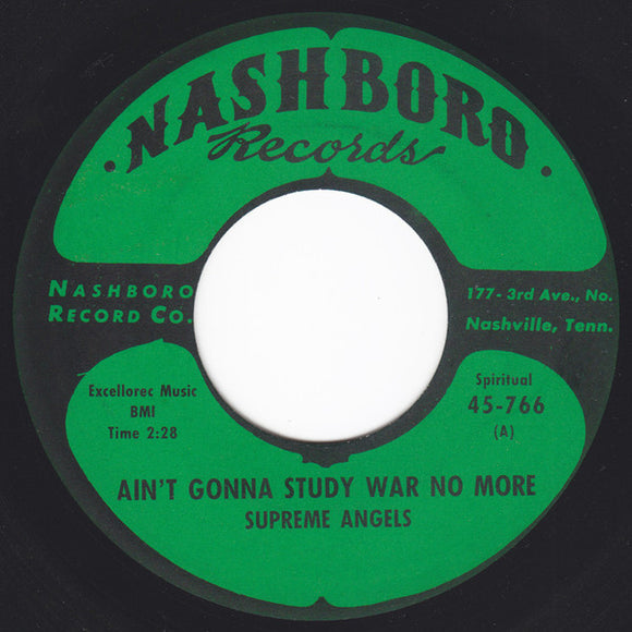 The Supreme Angels : Ain't Gonna Study War No More / Come And See About Me (7