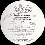 Louise Mandrell & R.C. Bannon : Love Won't Let Us Go (LP, Album, Promo)