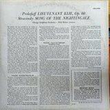 Prokofieff* / Stravinsky*, Reiner*, Chicago Symphony* : Lieutenant Kije / Song Of The Nightingale (LP, Album, RE)