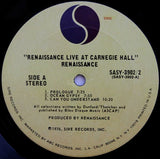 Renaissance (4) : Live At Carnegie Hall (2xLP, Album, Pit)