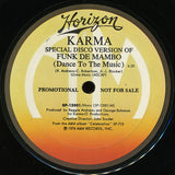 Karma (9) : Funk De Mambo (Dance To The Music) (Special Disco Version) (12", Promo)