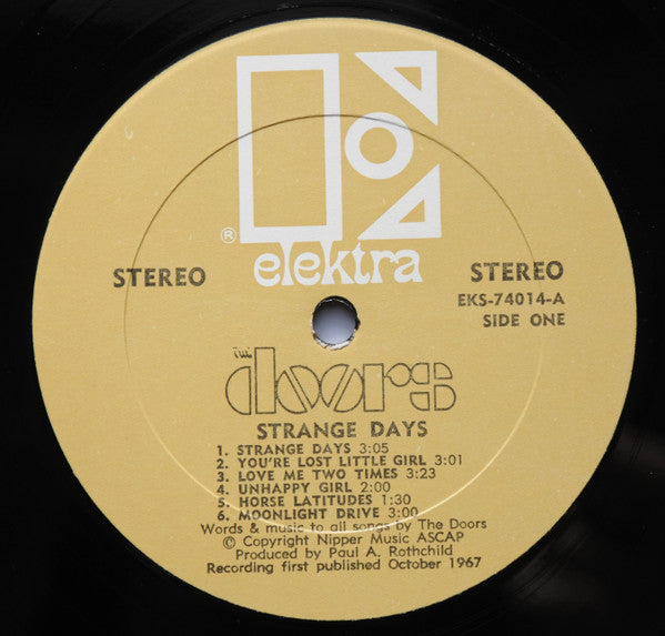 英LP Doors Strange Days EKL4014 ELEKTRA /00260 Amazon.com: The Doors - Strange Days - 1971 Elektra Stereo