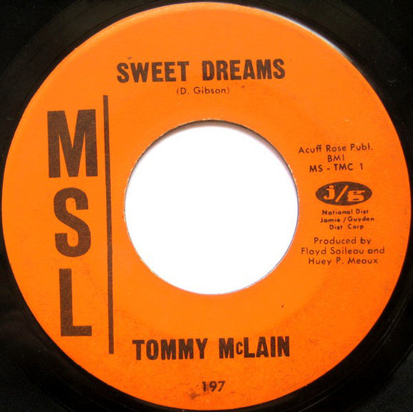 Tommy McLain : Sweet Dreams / I Need You So (7