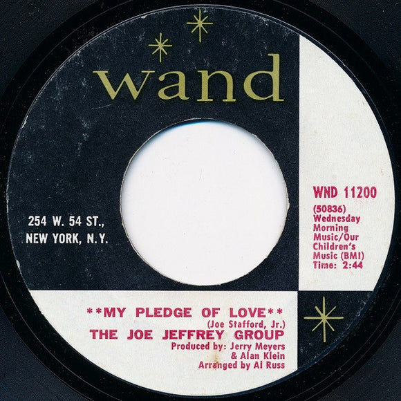 The Joe Jeffrey Group : My Pledge Of Love / Margie (7