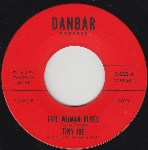 Tiny Joe With Sal Salvador And His Orchestra : Evil Woman Blues (7